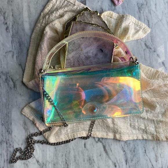 Zara Shiny Clear Handbag